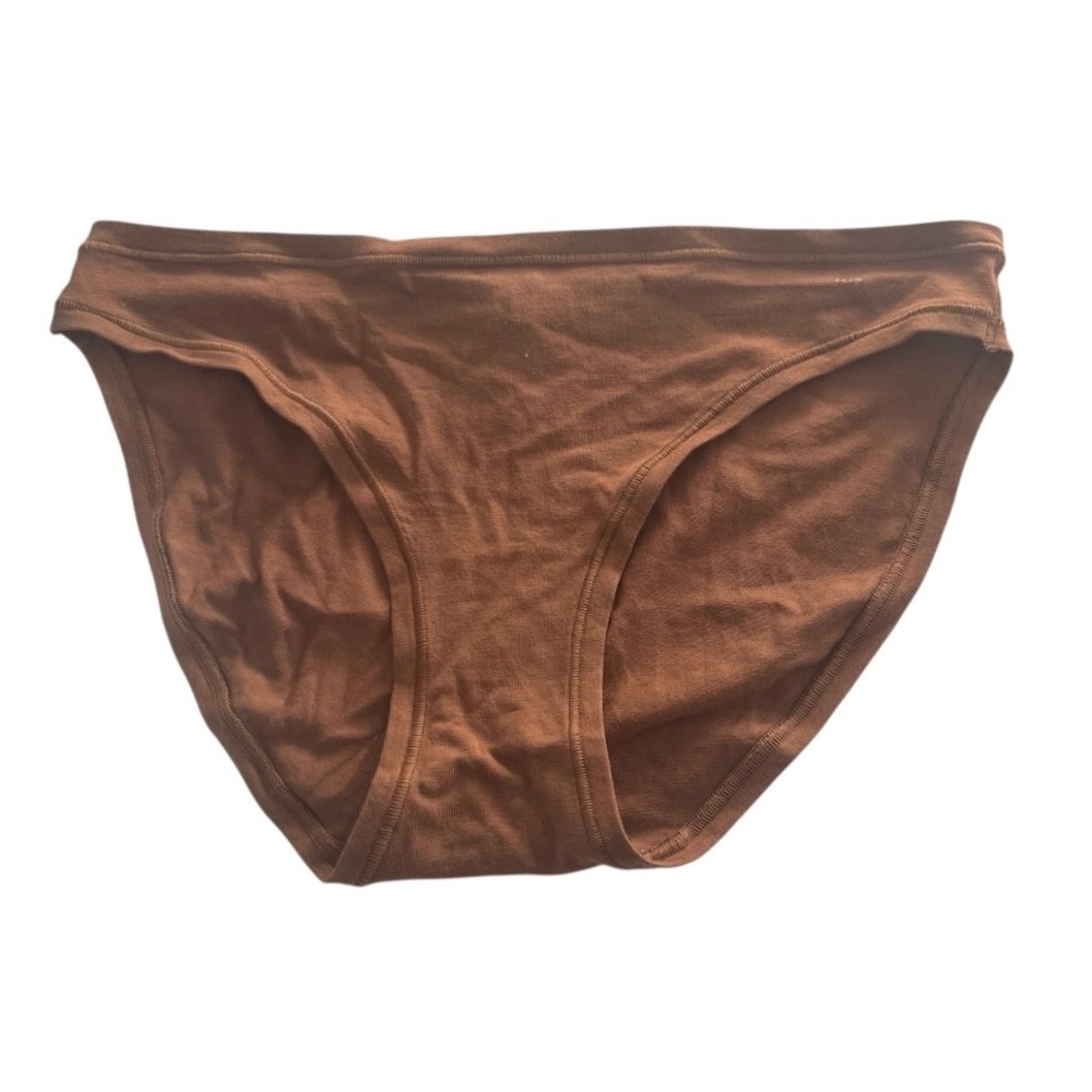 NEW PINK Victoria's Secret Brown Bikini Panties Underwear Stretch Size Small S